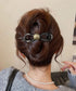 バナナクリップ パール 可愛いくま韓国風 レディース ヘアアクセサリー シンプル オフィスカジュアル きれいめ フェミニン プレゼント 髪飾り 結婚式発表会女子会 99ZYSP-016