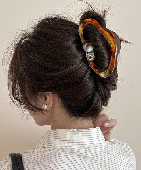 バンスクリップ パールヘアクリップ 新作 韓国風 ヘアアクセサリー 大きめ 髪留め まとめ髪 おしゃれ 大人可愛い オフイスカジュアル 小物 誕生日 プレゼント 99ZYSP-017
