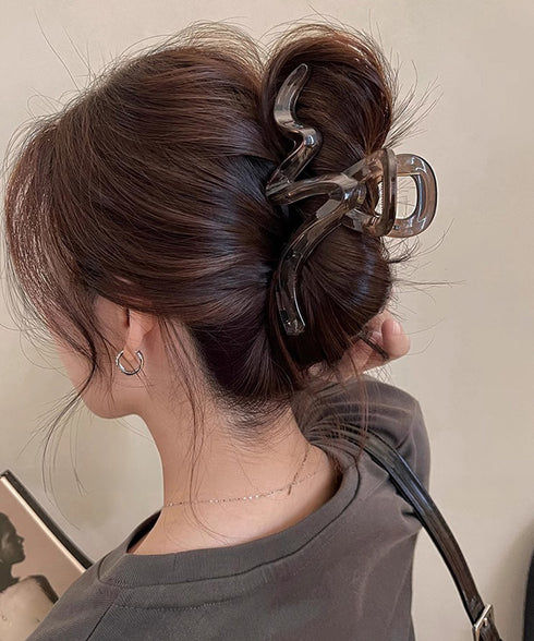 バンスクリップ ヘアクリップ まとめ髪 韓国風 ヘアアクセサリー 大きめ 髪留め おしゃれ 大人可愛い オフイスカジュアル 小物 誕生日 プレゼント 女子会 99ZYSP-018
