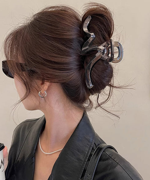 バンスクリップ ヘアクリップ まとめ髪 韓国風 ヘアアクセサリー 大きめ 髪留め おしゃれ 大人可愛い オフイスカジュアル 小物 誕生日 プレゼント 女子会 99ZYSP-018