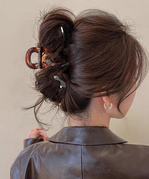 バンスクリップ ヘアクリップ まとめ髪 韓国風 ヘアアクセサリー 大きめ 髪留め おしゃれ 大人可愛い オフイスカジュアル 小物 誕生日 プレゼント 女子会 99ZYSP-018