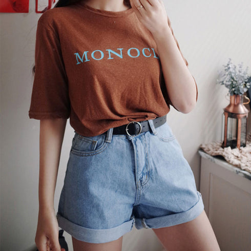 ベルト付きデニムショートパンツ春夏短パン ハイウエストデニムパンツレディース ロールアップデニムショーパン美脚脚長 着やせカジュアルホットパンツ おしゃれ 韓国風 MUSID-001