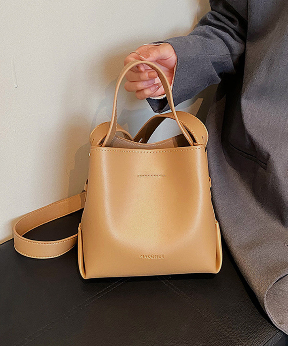 ショルダーバッグ 2wayバケットバッグ ベージュ