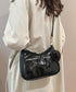 レトロショルダーバッグ ハートチャーム付 レディース 斜め掛け鞄 PUレザー肩掛けカバン 大人可愛いミニ鞄 韓国風 カジュアル ハンドバッグ 多収納 ストリート鞄 TZM-328