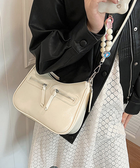 レトロショルダーバッグ ハートチャーム付 レディース 斜め掛け鞄 PUレザー肩掛けカバン 大人可愛いミニ鞄 韓国風 カジュアル ハンドバッグ 多収納 ストリート鞄 TZM-328