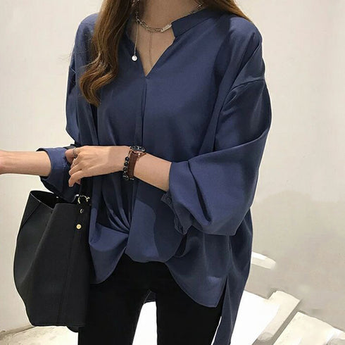 シャツブラウス レディース 大きいサイズ 春夏 スキッパーブラウス オフィスカジュアルトップス 七分袖 ブラウス 20代 30代 40代 ZHUIMR-002