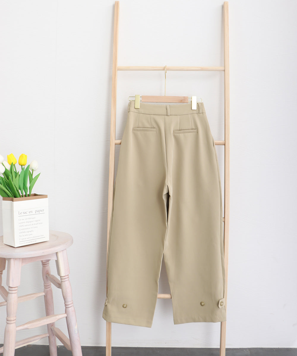 テーパードパンツ タックパンツ ゆったり