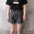 デニムパンツ レディース ハイウエスト デニムパンツ レディース ハイウエスト ショーパン ロールアップ ワイドショートパンツ ゆったり クラッシュ BONS-002