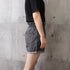 デニムパンツ レディース ハイウエスト デニムパンツ レディース ハイウエスト ショーパン ロールアップ ワイドショートパンツ ゆったり クラッシュ BONS-002