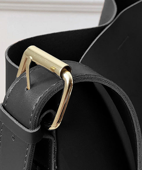 ショルダーバッグ 2wayバッグ 大容量 外ポケット付きPUレザー斜め掛けカバン オフィスカジュアル ワイドベルト合皮鞄肩掛けバッグ 高見え自立バケツバッグレトロ DIEWU-002