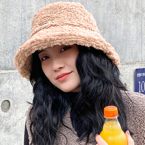 バケットハット レディース 刺しゅう バケットハット レディース 刺しゅう 秋冬 ボアハット 暖かい トレンド ボア帽子 防寒?ぼうし FMAN-001