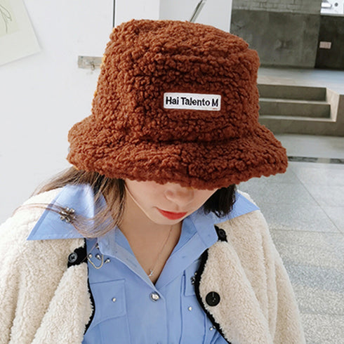 バケットハット レディース 刺しゅう バケットハット レディース 刺しゅう 秋冬 ボアハット 暖かい トレンド ボア帽子 防寒?ぼうし FMAN-001