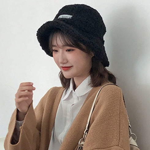 バケットハット レディース 刺しゅう バケットハット レディース 刺しゅう 秋冬 ボアハット 暖かい トレンド ボア帽子 防寒?ぼうし FMAN-001
