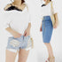 オフショルダー トップス 半袖 オフショルダー トップス 半袖 レディース 春夏 ワンショルダー Tシャツ 半袖 HSYR-004