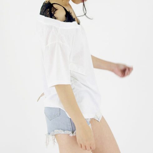 オフショルダー トップス 半袖 オフショルダー トップス 半袖 レディース 春夏 ワンショルダー Tシャツ 半袖 HSYR-004