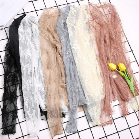 レース チュール トップス レディース レース チュール トップス レディース ハイネック レースインナー シースルー 長袖 トップス HUALEI-001