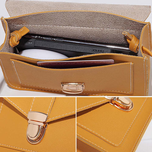 韓国風 ミニショルダーバッグ レディース 軽量 斜め掛けバッグ 大人 オルチャン スクエアバッグ ハンドバッグ 小さめ ポシェット レザーバッグ 肩掛けカバン HUAYE-001