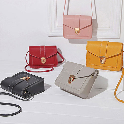 韓国風 ミニショルダーバッグ レディース 軽量 斜め掛けバッグ 大人 オルチャン スクエアバッグ ハンドバッグ 小さめ ポシェット レザーバッグ 肩掛けカバン HUAYE-001