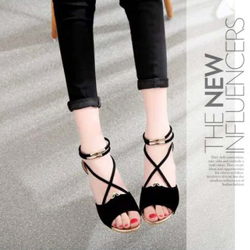 サンダル レディース 歩きやすい 韓国夏 ウェッジソール ストラップサンダル 美脚 バックファスナー ローヒール グラディエーターウェッジサンダル 履きやすい人気 HUIH-014