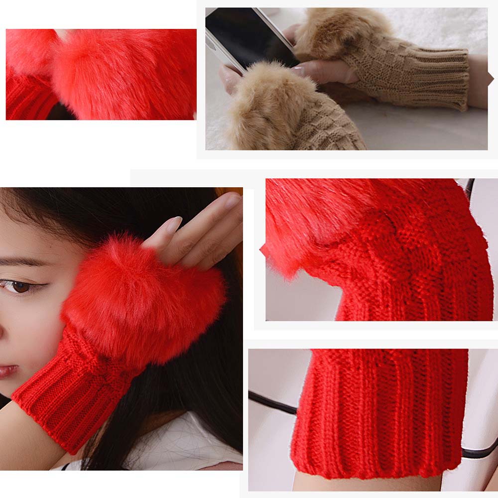 スマホ手袋 指なし レディース
