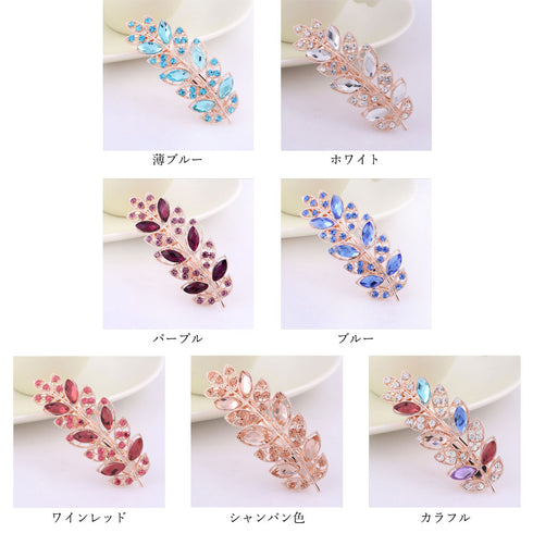 ヘアアクセサリ レディース 髪飾り ヘアアクセサリ レディース 髪飾り ヘアクリップ 幅広 ガーリー キラキラ ヘアスタイル MENGPEI-001