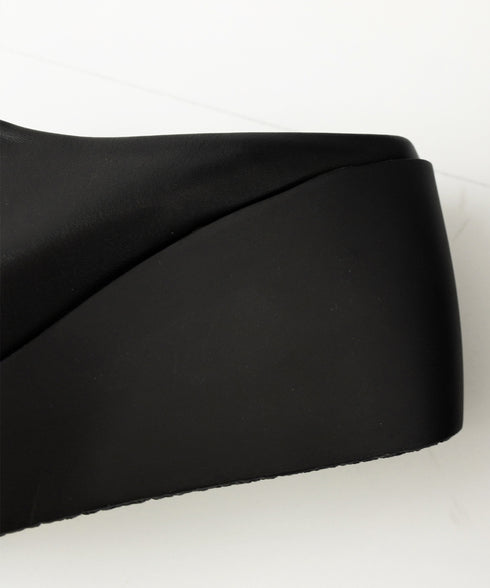 厚底サンダル レディース ウェッジソール ミュールサンダル オープントゥ 歩きやすい夏靴 軽量 美脚サンダル 疲れないサンダル韓国 おしゃれ コンフォートサンダル QLUY-001