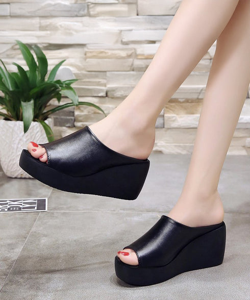 厚底サンダル レディース ウェッジソール ミュールサンダル オープントゥ 歩きやすい夏靴 軽量 美脚サンダル 疲れないサンダル韓国 おしゃれ コンフォートサンダル QLUY-001