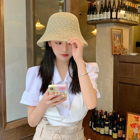 バケットハットレディース紫外線対策 帽子 おしゃれ 日焼け帽子 可愛い 夏ハット 通気性 涼しい UV防止 hat オルチャン リゾートコーデ 折りたたみ 帽子 SINIU-004
