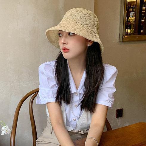 バケットハットレディース紫外線対策 帽子 おしゃれ 日焼け帽子 可愛い 夏ハット 通気性 涼しい UV防止 hat オルチャン リゾートコーデ 折りたたみ 帽子 SINIU-004