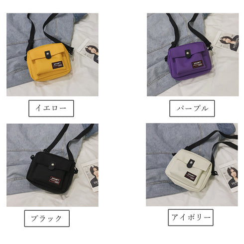 スクエア ミニバッグ ショルダーバッグ スクエア ミニバッグ ショルダーバッグ レディース 斜めがけ スマホバッグ 小さめ キャンバスバッグ 男女兼用 TZM-160