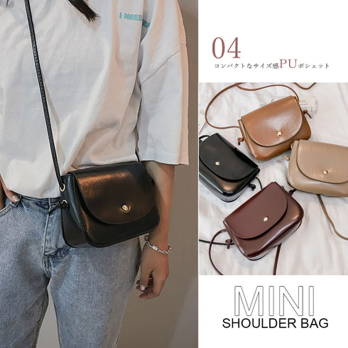 ミニバッグ ショルダーバッグ ミニバッグ ショルダーバッグ レディース 斜めがけ 大人 ポシェット レザーバッグ 小さめ フラップバッグ 肩掛け TZM-187