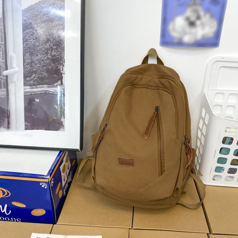 リュックサック ユニセックス 大容量A4 レトロ風 バックパック 男女兼用 デイパック 修学旅行 アウトドア 通学通勤バッグ オルチャン カジュアルバッグ 人気 TZM-272