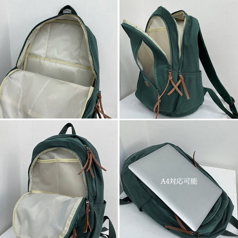 リュックサック ユニセックス 大容量A4 レトロ風 バックパック 男女兼用 デイパック 修学旅行 アウトドア 通学通勤バッグ オルチャン カジュアルバッグ 人気 TZM-272