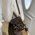 ミニショルダーバッグ レディース ポーチ レオパード柄 斜めがけバッグ キーホルダー付き スマホポシェット おしゃれ かわいい 小さめ鞄 ミニバッグ ポシェット TZM-277
