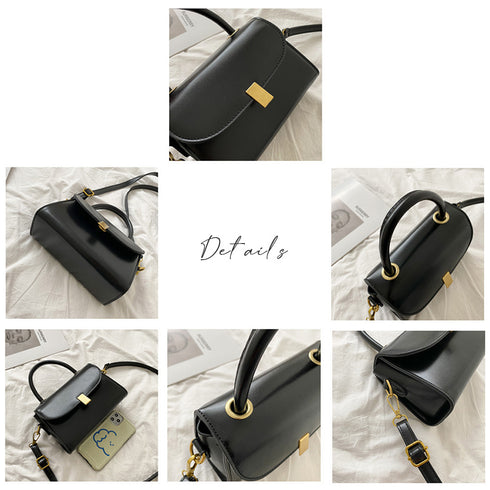 レトロショルダーバッグPUレザー2way レディース 斜め掛けバッグ カジュアル ミニハンドバッグ コンパクト 手持ちかばん おしゃれ ポシェット フラップバッグ TZM-282