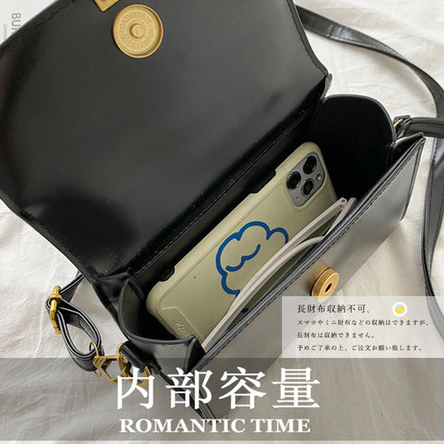 レトロショルダーバッグPUレザー2way レディース 斜め掛けバッグ カジュアル ミニハンドバッグ コンパクト 手持ちかばん おしゃれ ポシェット フラップバッグ TZM-282