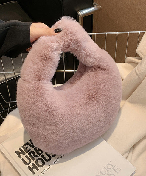 エコファーバッグ ワンハンドルバッグ秋冬 可愛い フェイクファー ハンドバッグ モコモコ おしゃれ ふわふわ 手提げバッグ レディース 韓国鞄 肩掛けかばん 軽い TZM-300