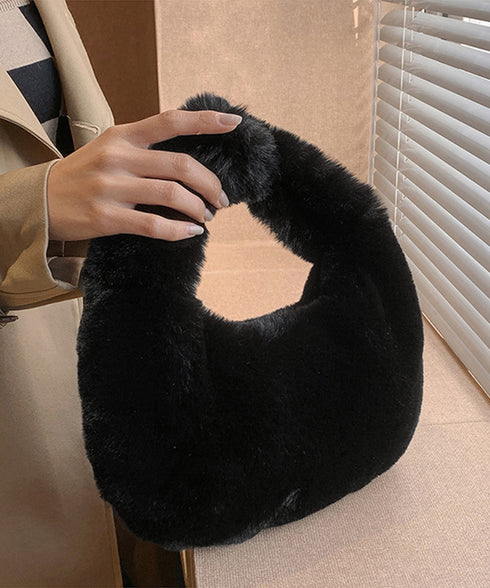エコファーバッグ ワンハンドルバッグ秋冬 可愛い フェイクファー ハンドバッグ モコモコ おしゃれ ふわふわ 手提げバッグ レディース 韓国鞄 肩掛けかばん 軽い TZM-300