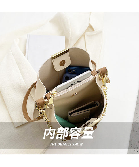 ショルダーバッグ 2wayバケットバッグ レディース 通勤通学 ミニハンドバッグ オフィスカジュアル 肩掛けカバン スクエア 大人かわいい 斜め掛けバッグ 韓国風 TZM-304