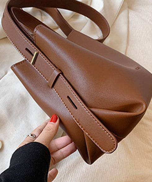 ショルダーバッグ 2wayバケットバッグ レディース 大人可愛い ミニハンドバッグ PUレザー オフィスカジュアル スクエア 斜め掛けバッグ バケツ型 合皮かばん TZM-318