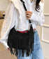 フリンジショルダーバッグスエード調バッグ レディース レトロ タッセルメッセンジャーバッグ カジュアル 斜め掛けカバン 大容量肩掛けバッグ 大きめ クロスボディ鞄 TZM-320