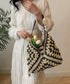 かごバッグ レディースストローバッグ軽量 ワンショルダー 編みトート鞄 ビーチバッグ 夏祭り 麦わらバッグ 肩掛けバッグ 大人可愛い手提げバッグ 浴衣バッグ 旅行 TZM-327