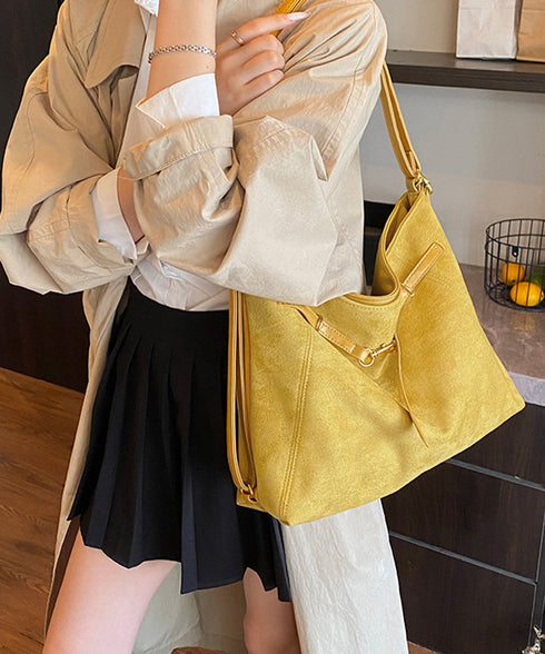 トートバッグ スエード調ショルダーバッグ レディース 大容量 秋冬斜めがけバッグ ベルトモチーフ 3WAYバッグ 通勤通学 リュックサック a4対応 大きめかばん TZM-329