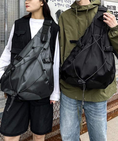 ワンショルダーバッグ 大容量ボディバッグ ユニセックスメッセンジャーバッグ お出かけスリングバッグ 自転車アウトドアバッグ クロスボディバッグ韓国風スポーツバッグ TZM-334