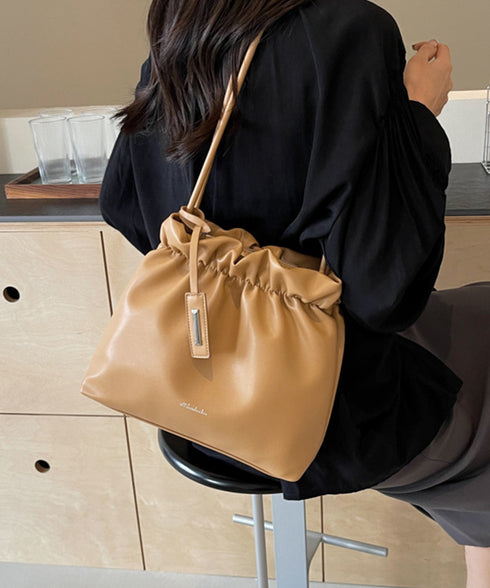 ギャザートートバッグ フリル肩掛けバッグ 手提げバッグ レディースおしゃれかばん フェイクレザーミニトート 大人女子上品かばん オフィスカジュアルハンドバッグ通勤 TZM-337