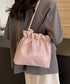ギャザートートバッグ フリル肩掛けバッグ 手提げバッグ レディースおしゃれかばん フェイクレザーミニトート 大人女子上品かばん オフィスカジュアルハンドバッグ通勤 TZM-337