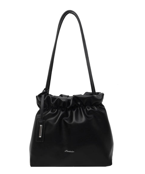 ギャザートートバッグ フリル肩掛けバッグ 手提げバッグ レディースおしゃれかばん フェイクレザーミニトート 大人女子上品かばん オフィスカジュアルハンドバッグ通勤 TZM-337