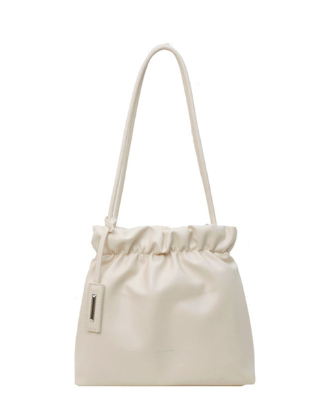 ギャザートートバッグ フリル肩掛けバッグ 手提げバッグ レディースおしゃれかばん フェイクレザーミニトート 大人女子上品かばん オフィスカジュアルハンドバッグ通勤 TZM-337