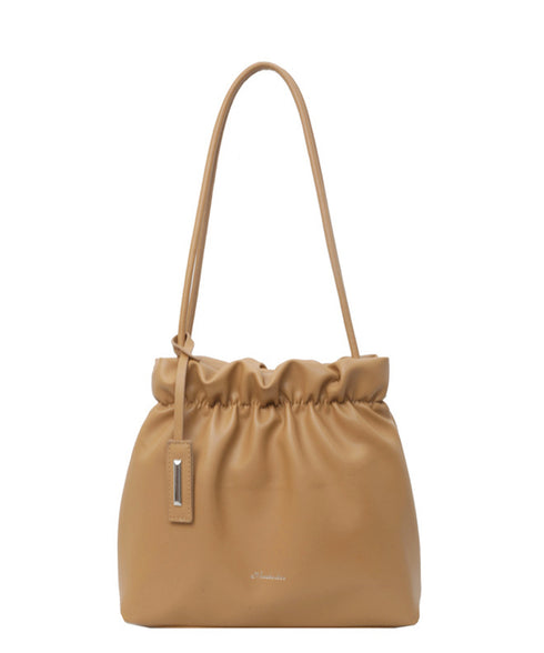 ギャザートートバッグ フリル肩掛けバッグ 手提げバッグ レディースおしゃれかばん フェイクレザーミニトート 大人女子上品かばん オフィスカジュアルハンドバッグ通勤 TZM-337