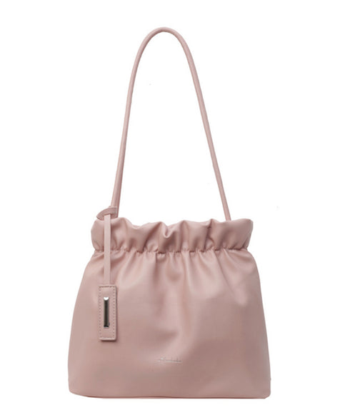 ギャザートートバッグ フリル肩掛けバッグ 手提げバッグ レディースおしゃれかばん フェイクレザーミニトート 大人女子上品かばん オフィスカジュアルハンドバッグ通勤 TZM-337